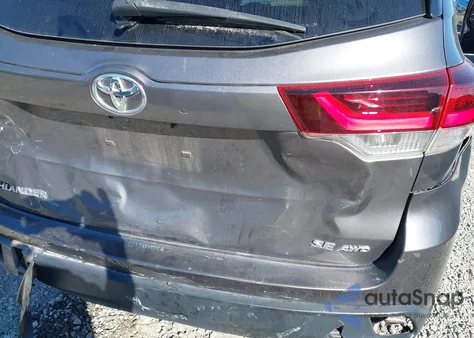 2019 Toyota Highlander Se from USA, damaged, VIN 5TDJZRFH8KS617805